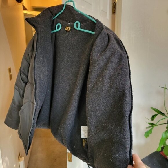 ❤️ 3 for $35 Dex Vintage crop puffer down jacket grey medium 90s y2k - Picture 12 of 14